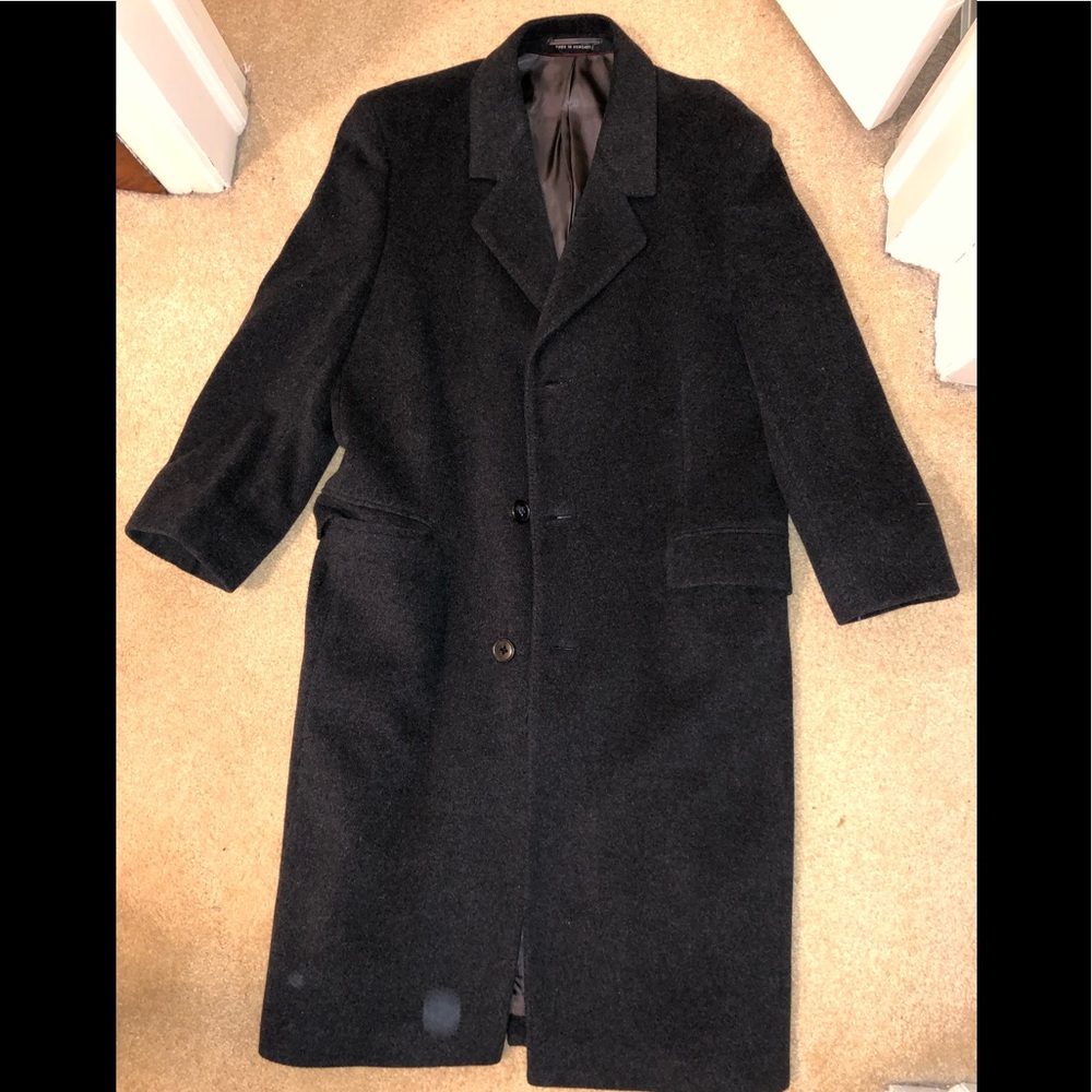 Vintage men’s wool jacket charcoal color - made in Hungry size 42